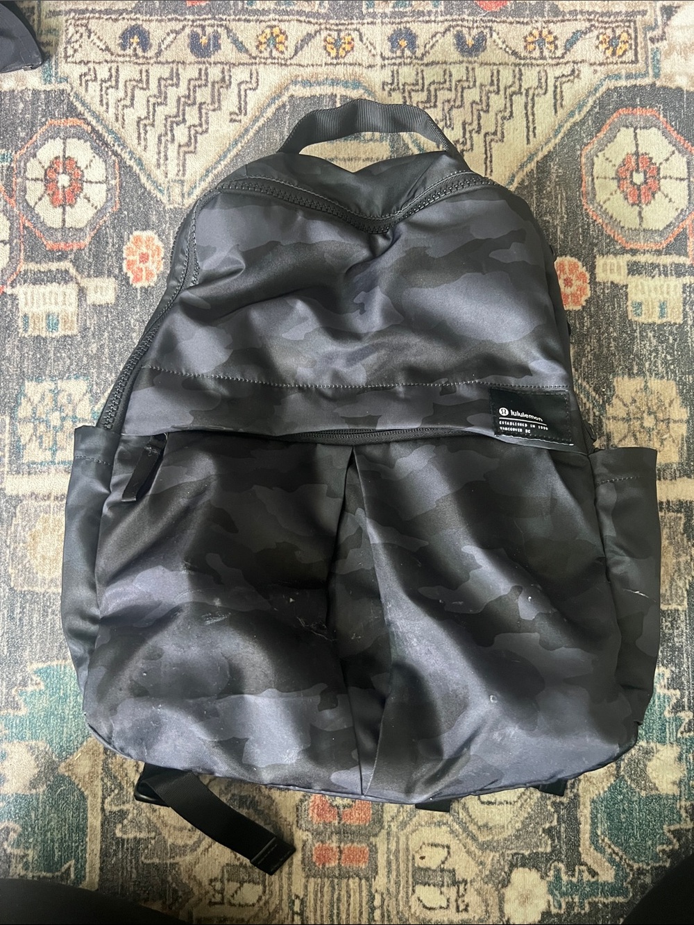 Lululemon Black Camo Backpack - Durable Everyday Carry